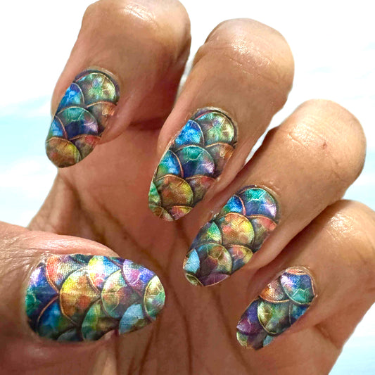 Mermaid Scales Exclusive Nail Wraps (PEARL)