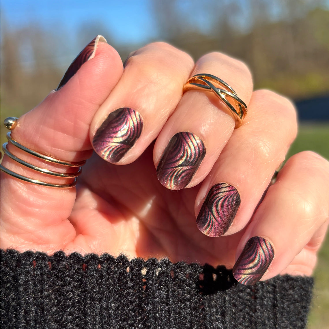 After Dark Exclusive Design Nail Wraps (PEARL)
