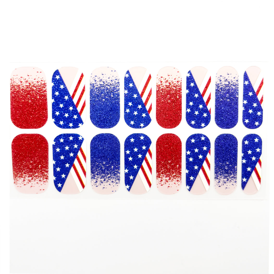 Americana Nail Wraps (GLITTER)