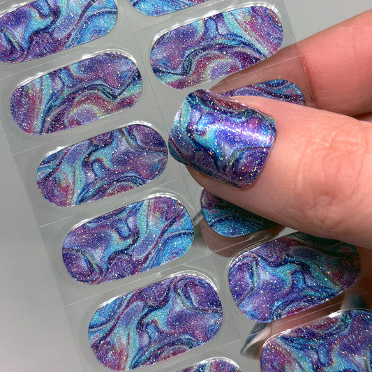 Aurora Dreams Exclusive No Light Gel Nail Wraps (NLG)