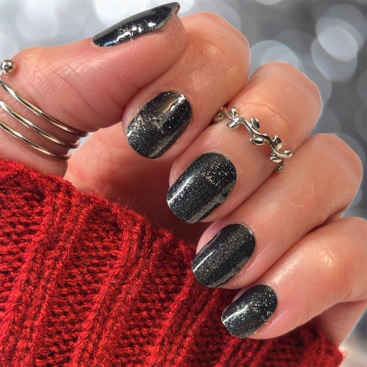 Black Diamond Shifter No Light Gel Nail Wraps (NLG)
