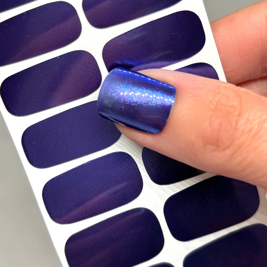 Blue Chrome Nail Wraps (CHROME)