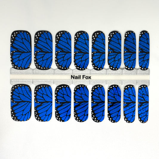 Blue Morpho Flutter Exclusive Design Nail Wraps (HOLO)