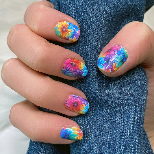 Brilliant Blooms Exclusive Design Nail Wraps