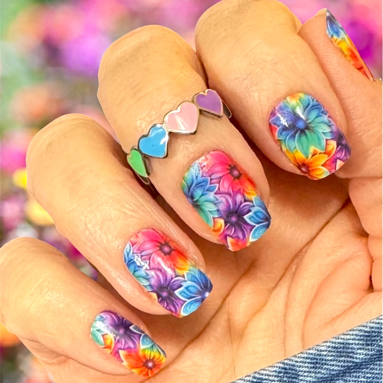 Brilliant Blooms Exclusive Design Nail Wraps