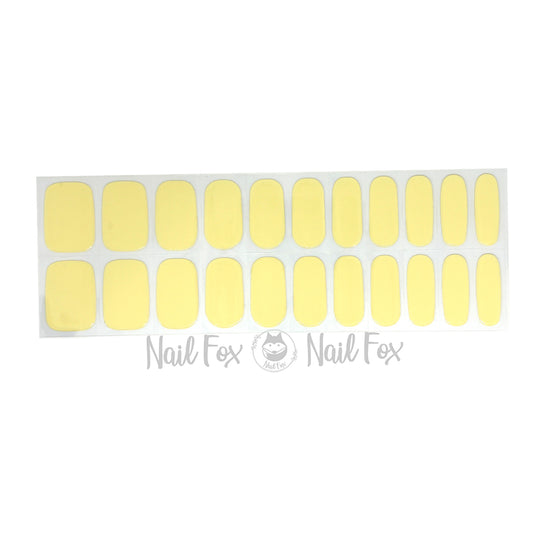Butter Yellow No Light Gel Nail Wraps (NLG)