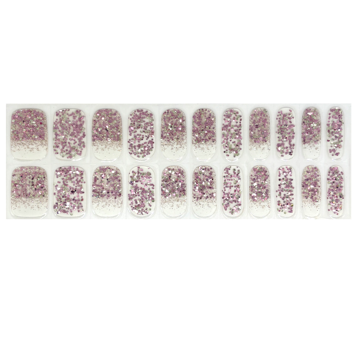 Champagne Rose Exclusive No Light Gel Nail Wraps (NLG)