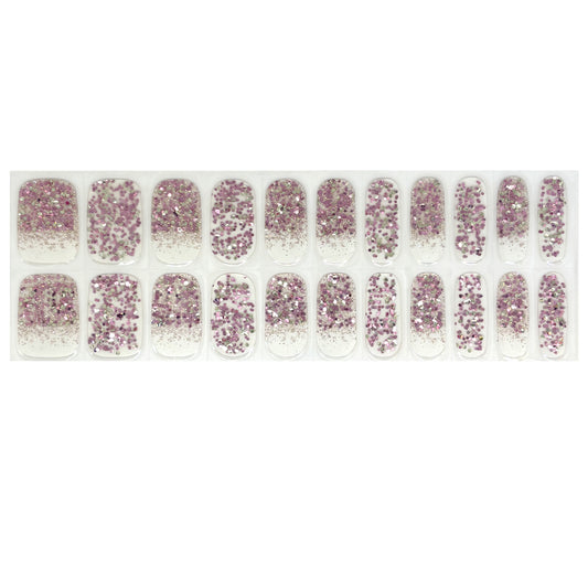 Champagne Rose Exclusive No Light Gel Nail Wraps (NLG)