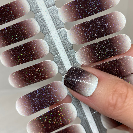 Chocolate Ombre Nail Wraps