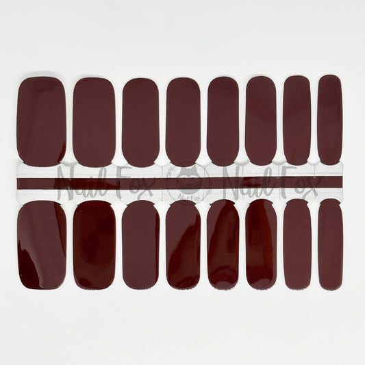 Chocolate Solid Nail Wraps