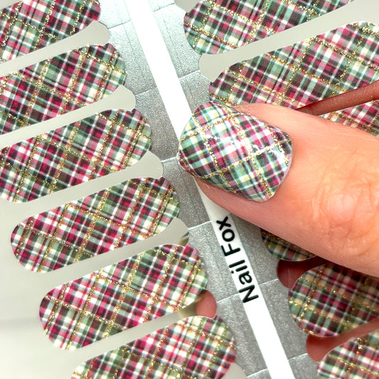 Christmas Plaid Exclusive Design Nail Wraps