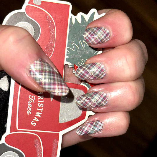 Christmas Plaid Exclusive Design Nail Wraps