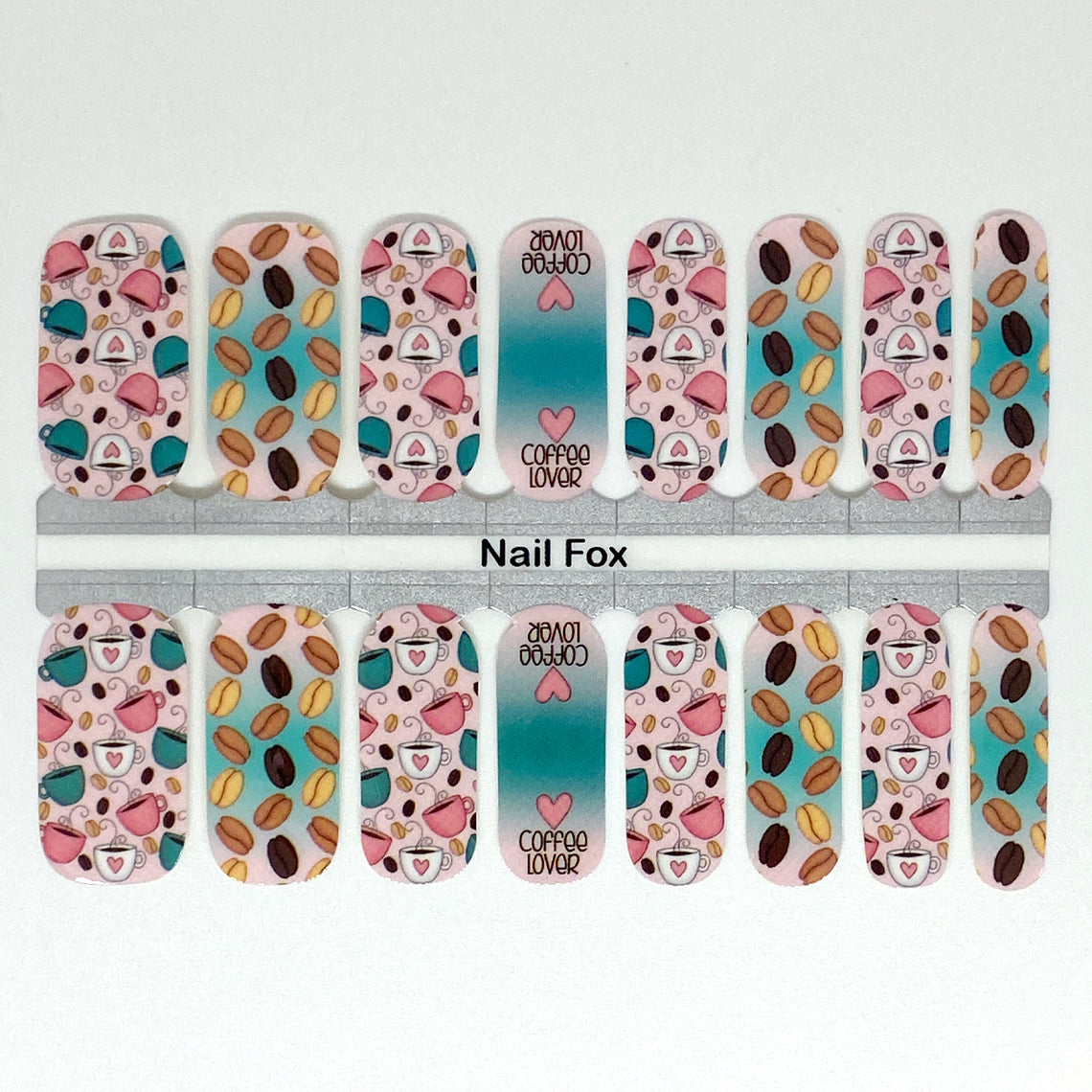 Coffee Lover Exclusive Design Nail Wraps