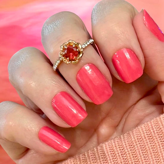 Coral Pink Exclusive Nail Wraps