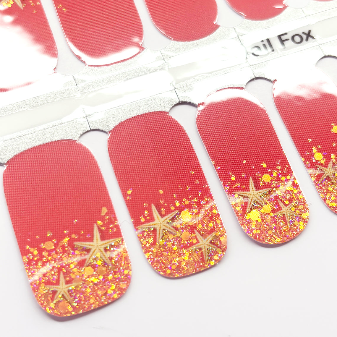 Coral Sands Exclusive Nail Wraps (GLITTER)