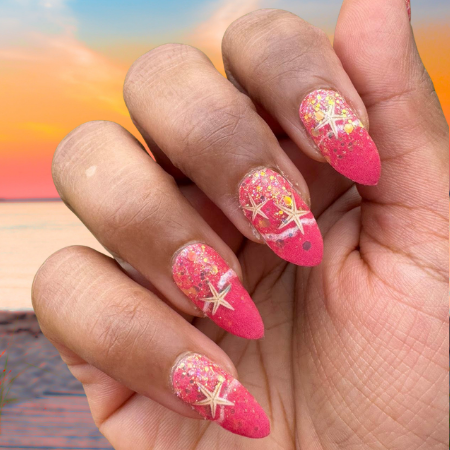 Coral Sands Exclusive Nail Wraps (GLITTER)