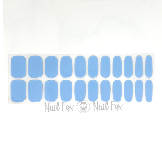 Cornflower Blue No Light Gel Nail Wraps (NLG)