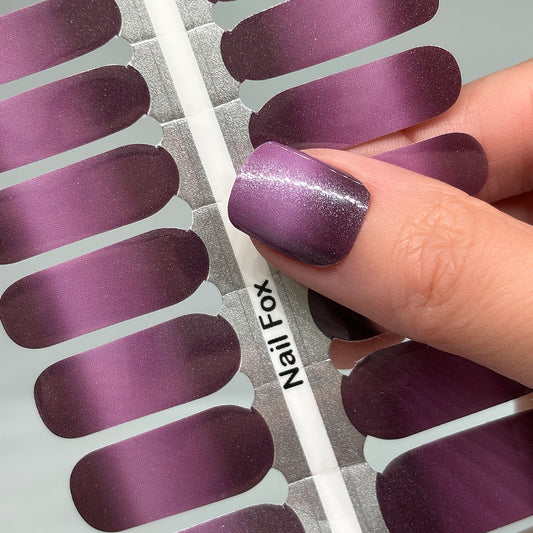 Cranberry Ombre Exclusive Design Nail Wraps (PEARL)