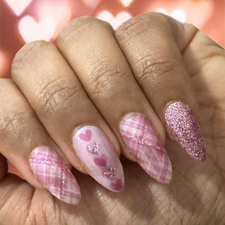 Cross My Heart Nail Wraps (GLITTER & WIDE)