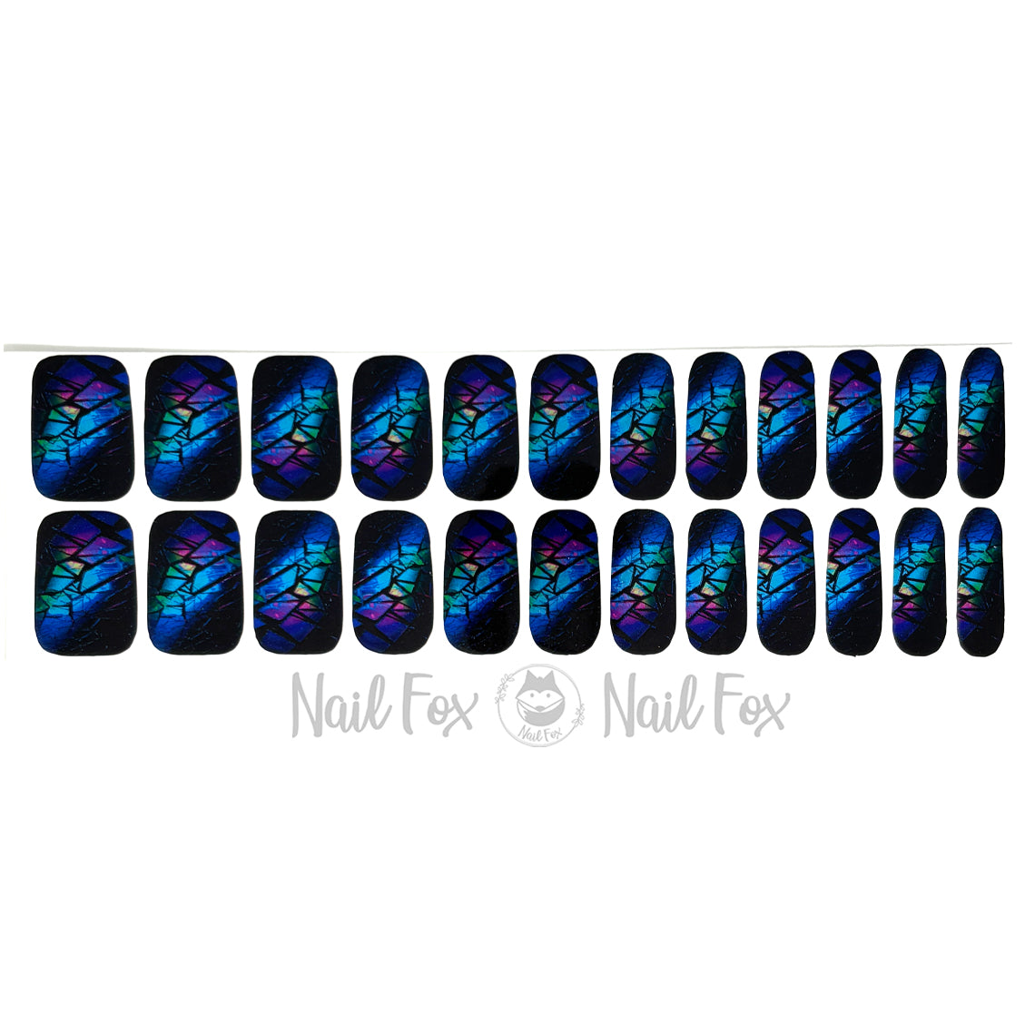 Crystal Chrome Prism Nail Wraps (METALLIC/CHROME)