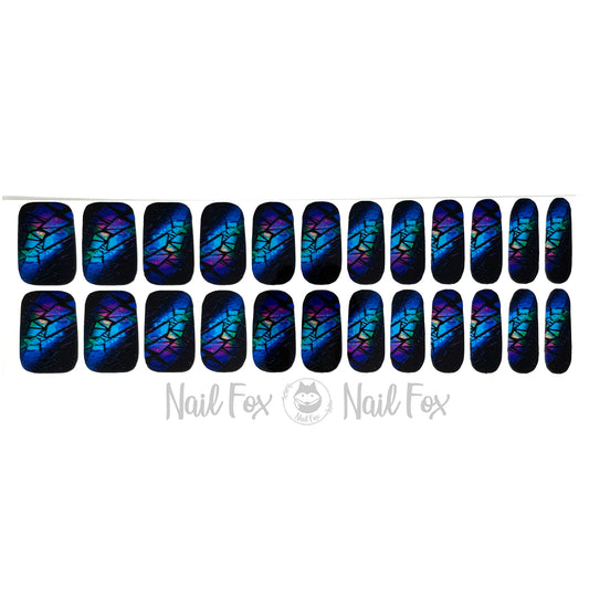 Crystal Chrome Prism Nail Wraps (METALLIC/CHROME)