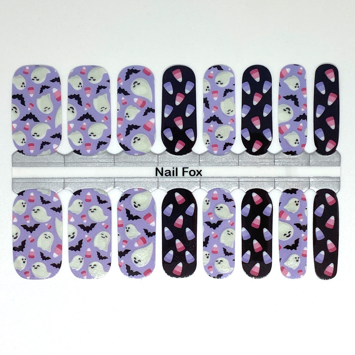 Cute Ghosts & Bats Exclusive Design Nail Wraps (GLOW)