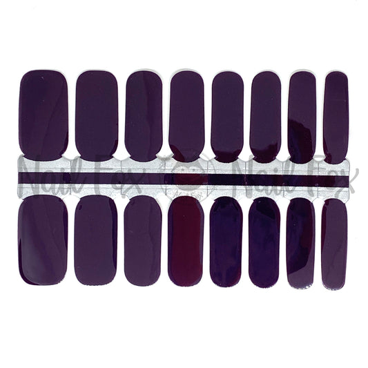 Deep Maroon Solid Nail Wraps