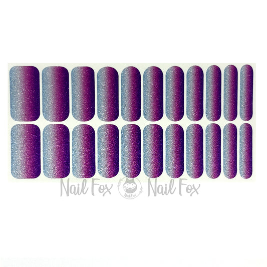 Devotion Ombre Nail Wraps (GLITTER & WIDE)