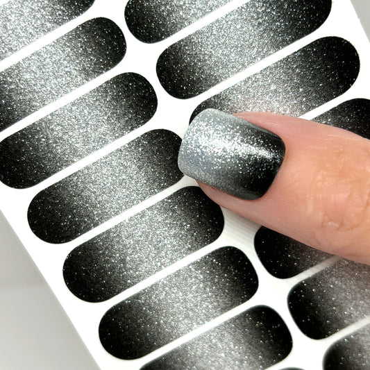Diamond Mist Nail Wraps (GLITTER & WIDE)