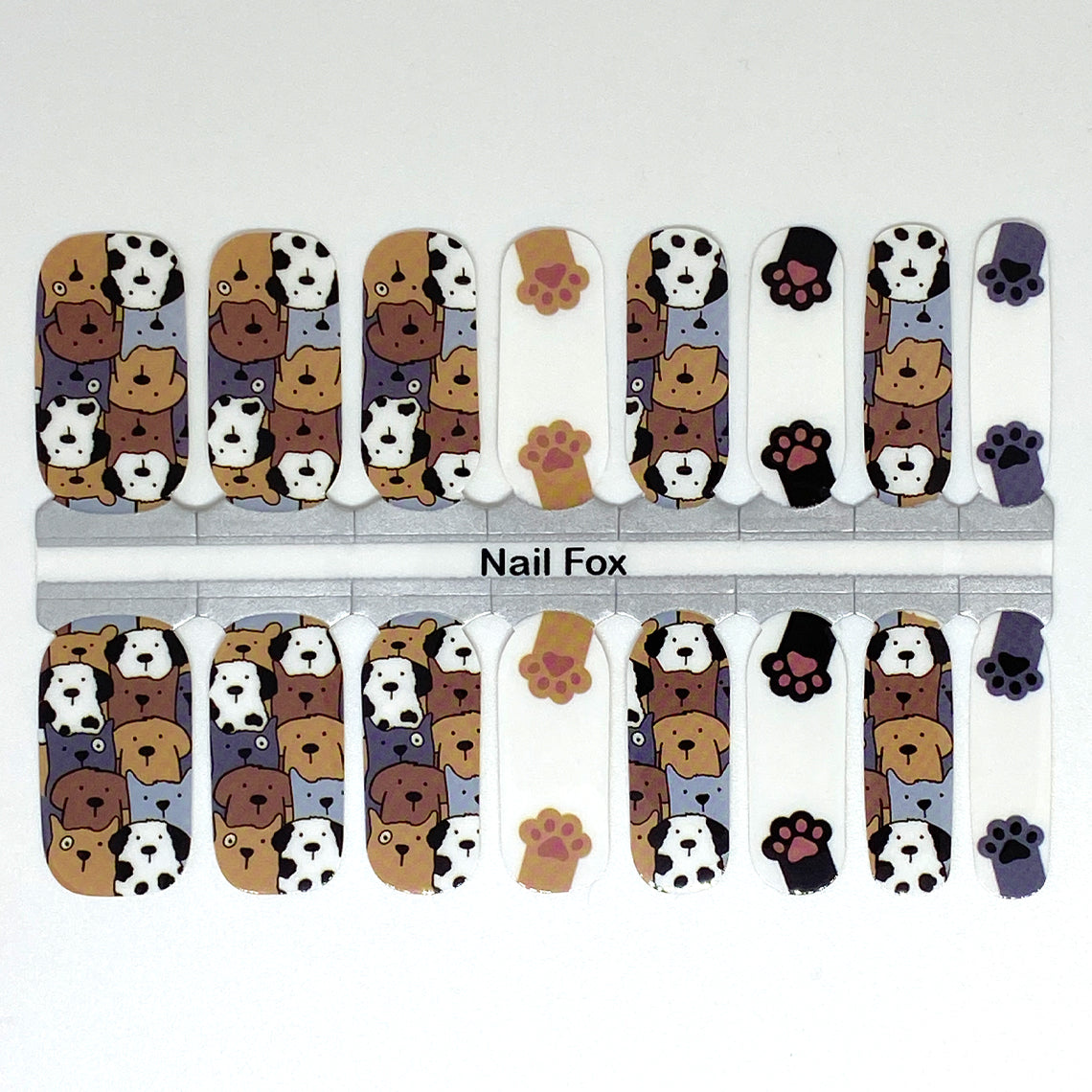 Dog Friends Exclusive Design Nail Wraps
