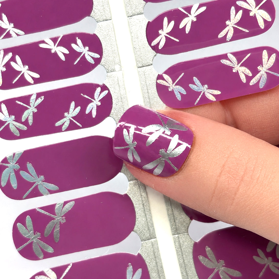 Dragonfly Dance Exclusive Design Nail Wraps (HOLO FOIL)