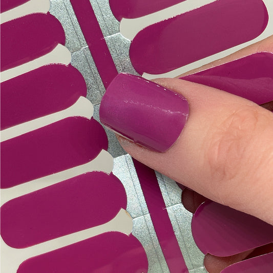 Dusty Berry Solid Nail Wraps