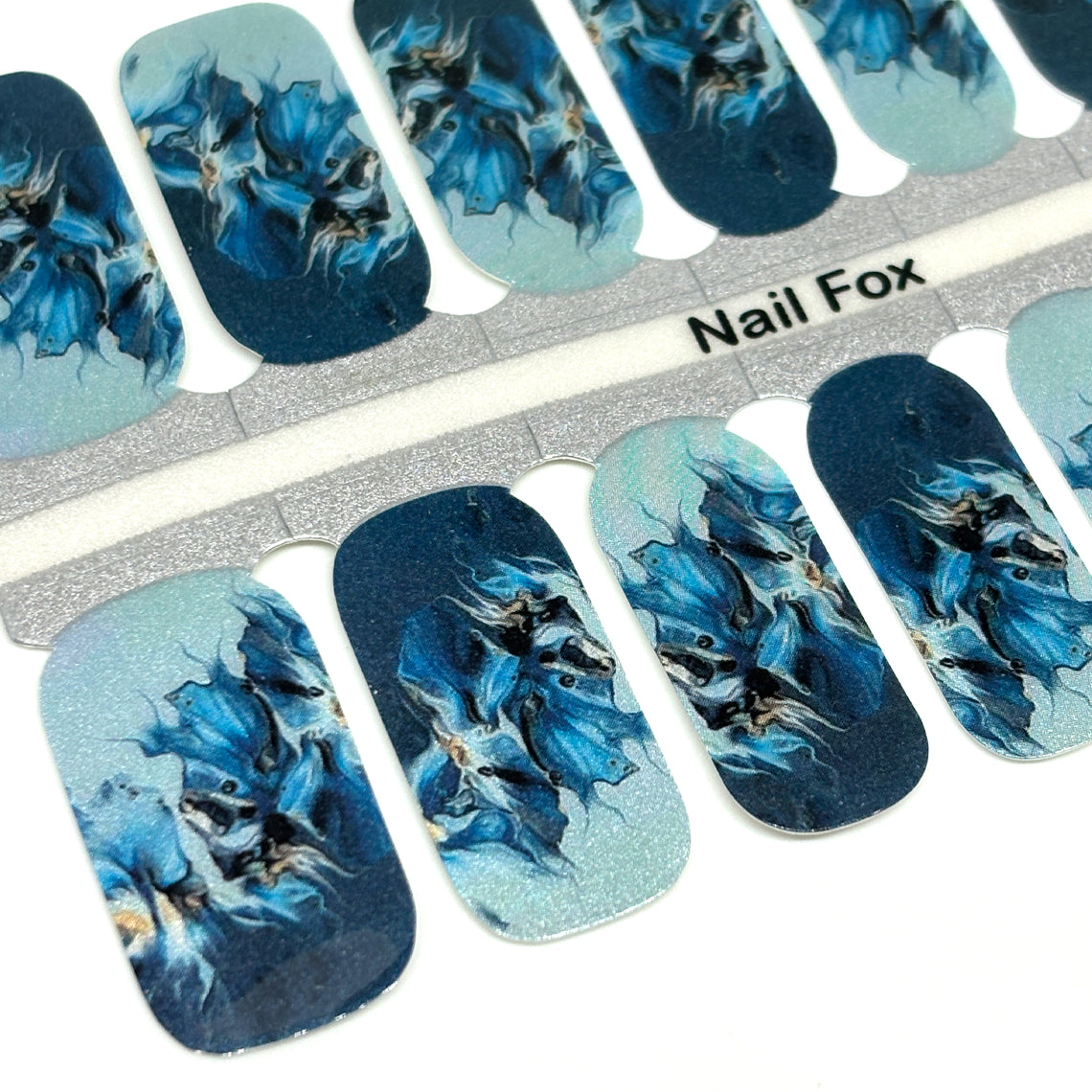 Dusty Blue Pearl Exclusive Design Nail Wraps (PEARL)