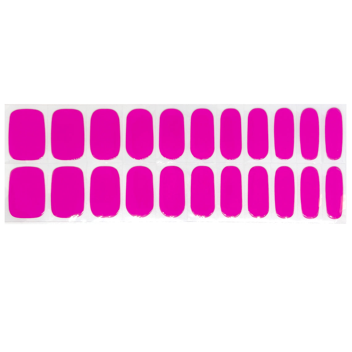 Electric Pink Solid No Light Gel Nail Wraps (NLG)
