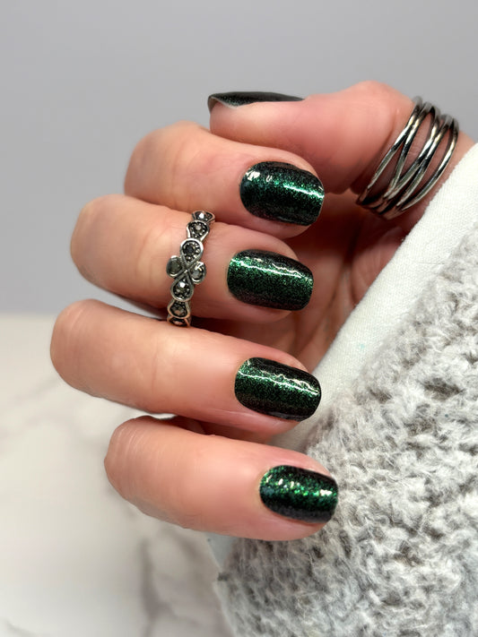 Emerald Shimmer Nail Wraps