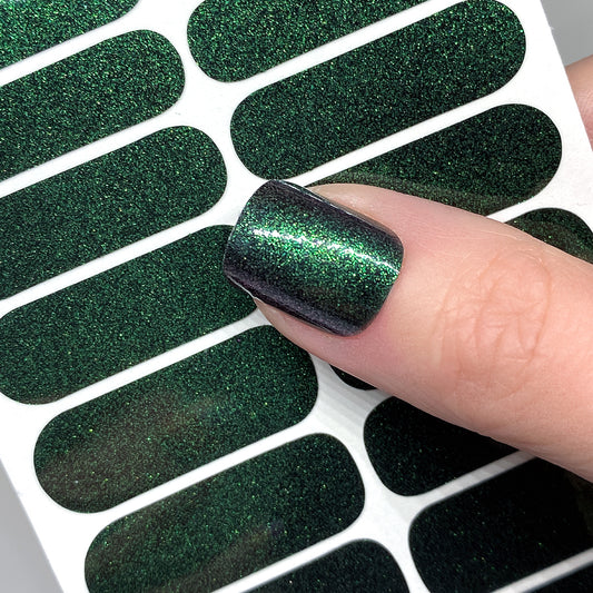 Emerald Shimmer Nail Wraps