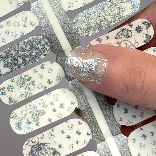 Ethereal Butterflies Nail Wraps (HOLO & OVERLAY)