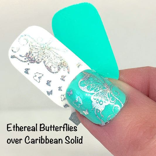 Ethereal Butterflies Nail Wraps (HOLO & OVERLAY)