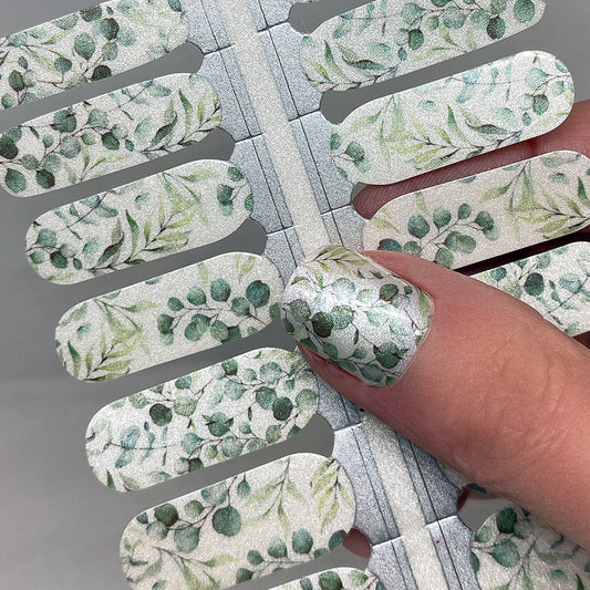 Eucalyptus Exclusive Design Nail Wraps (PEARL)