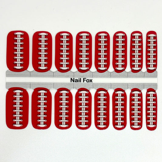 Football Spirit RED (Arizona) Exclusive Design Nail Wraps