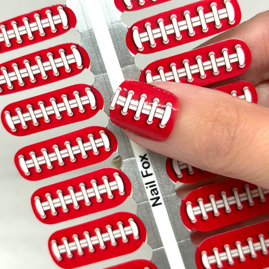 Football Spirit RED (Arizona) Exclusive Design Nail Wraps