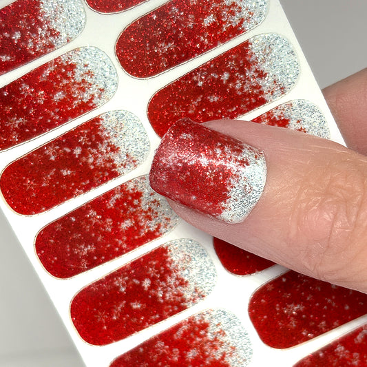 Fire and Ice Nail Wraps (GLITTER)