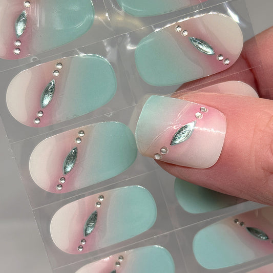 Florida Coast Gem No Light Gel Nail Wraps (NLG)(GEMS)