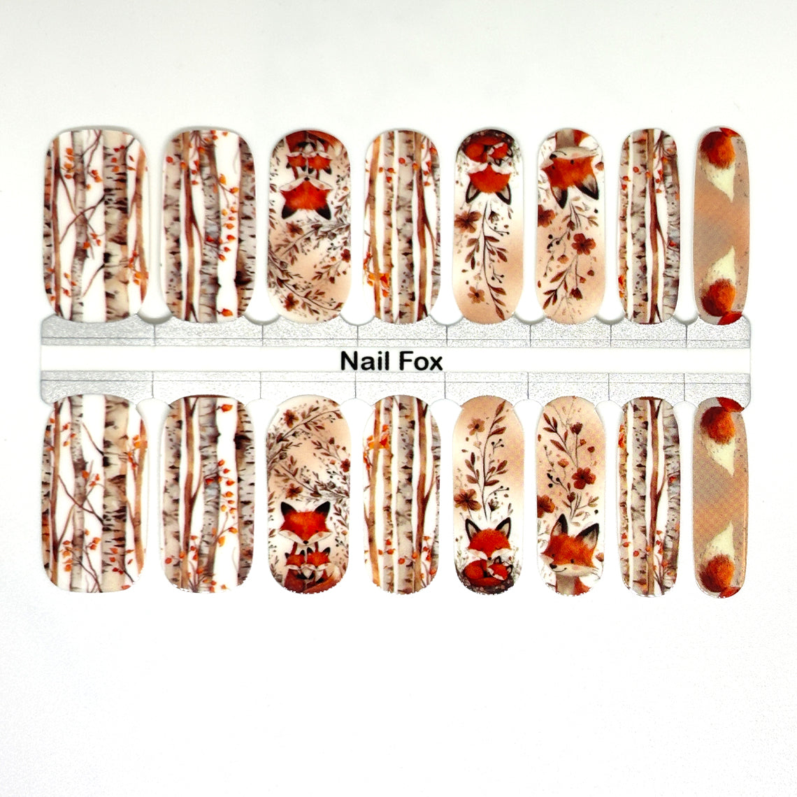 Foxy Forest Exclusive Design Nail Wraps