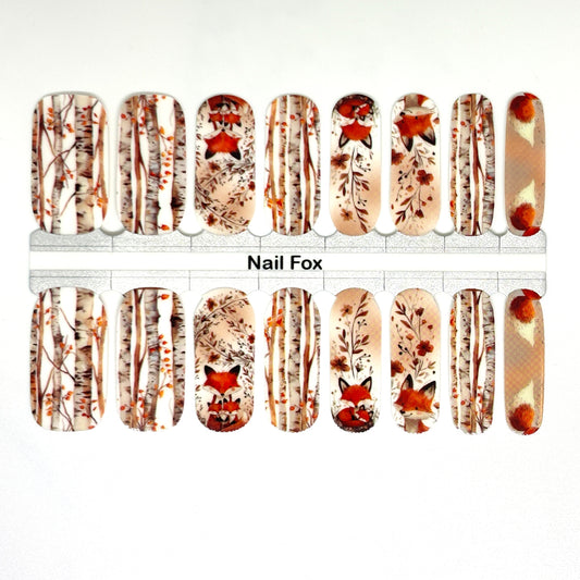 Foxy Forest Exclusive Design Nail Wraps