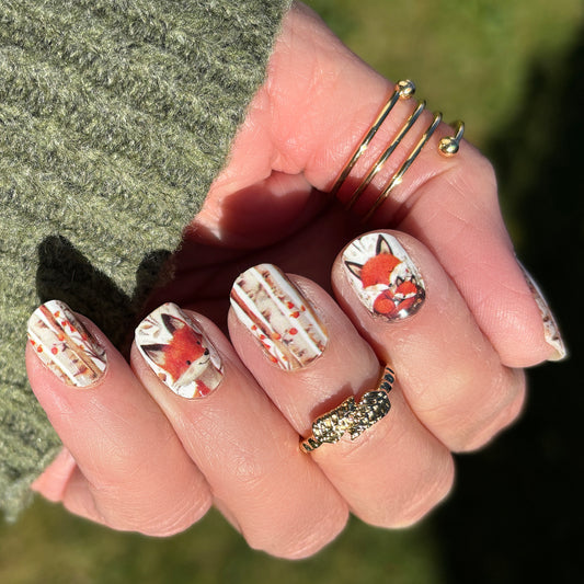 Foxy Forest Exclusive Design Nail Wraps