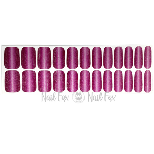 French Rose Shimmer Nail Wraps (Glitter Shift)