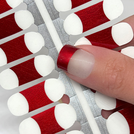 French Tips - Metallic Red (Foil)
