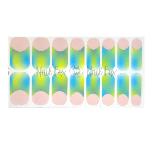French Tips - Neon Tropic Nail Wraps