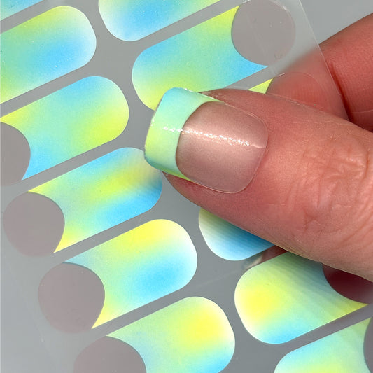 French Tips - Neon Tropic Nail Wraps
